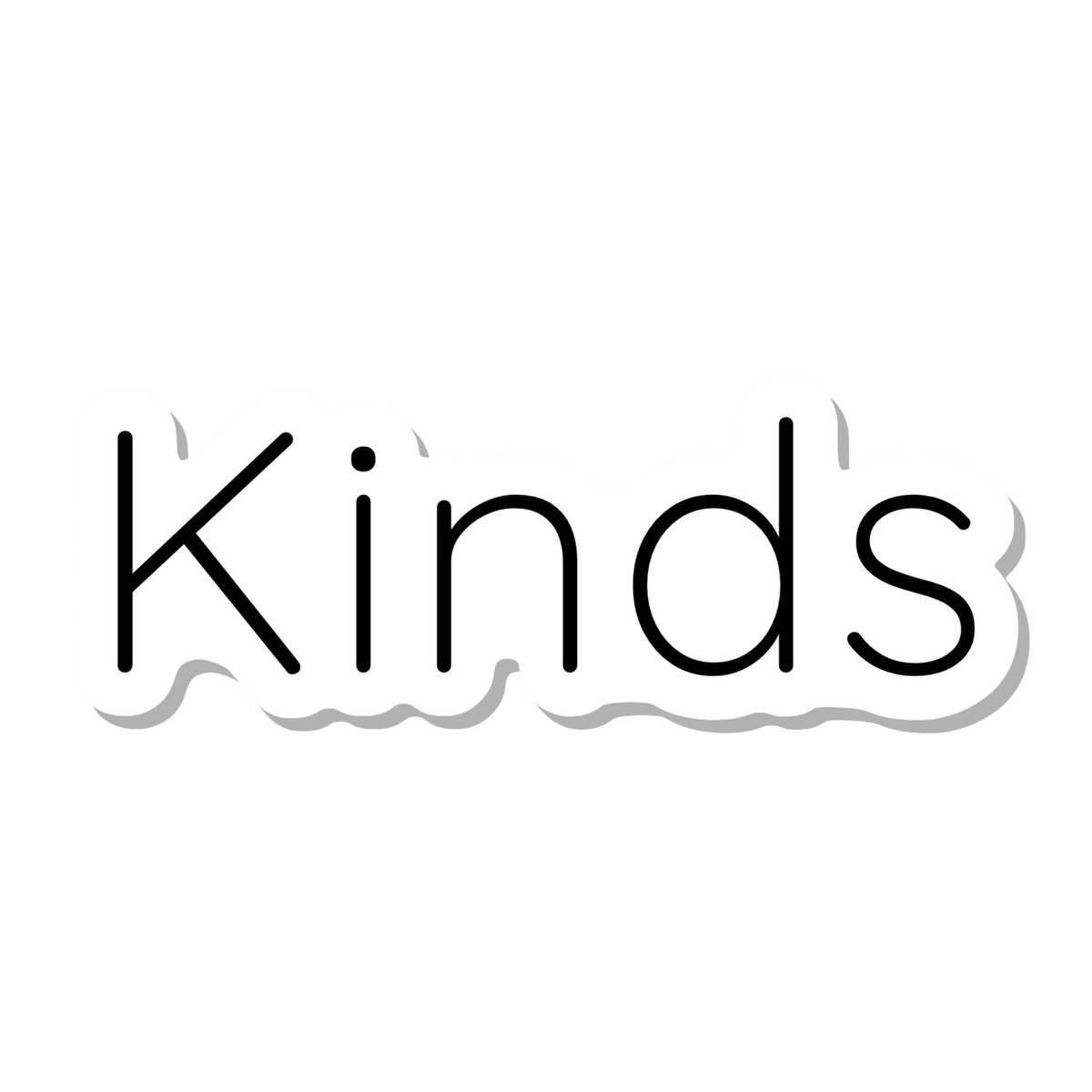 Kinds die-cut sticker