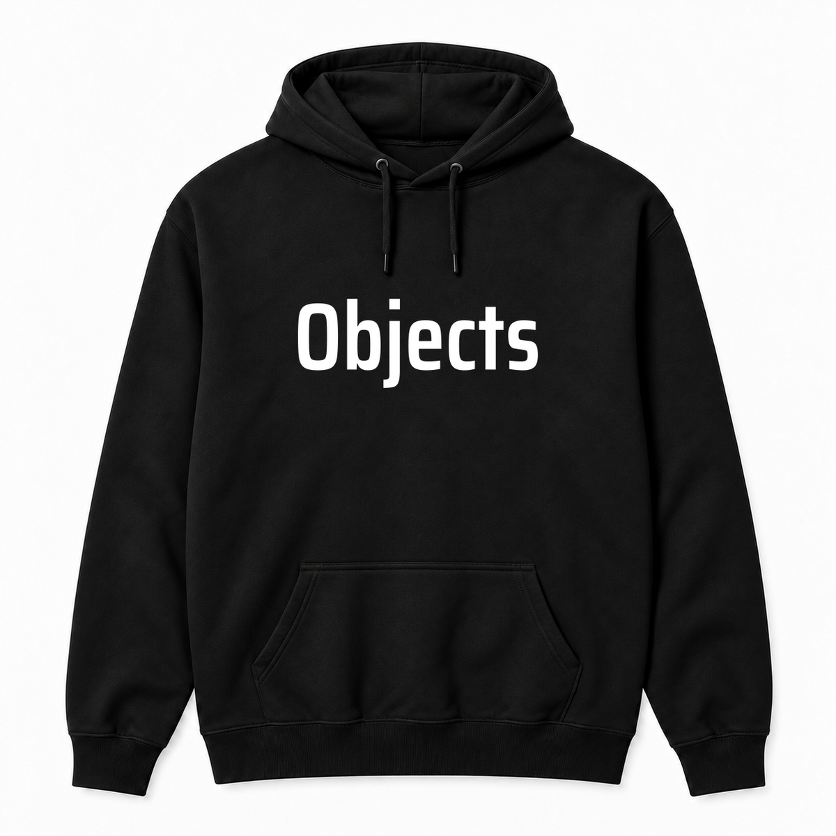 Objects Hoodie in black