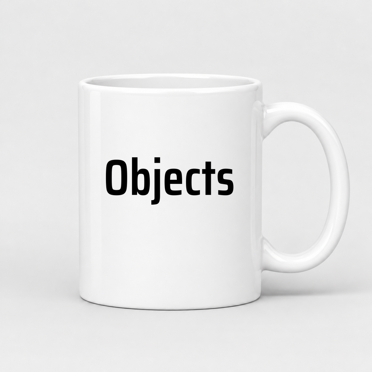 Objects Mug in white