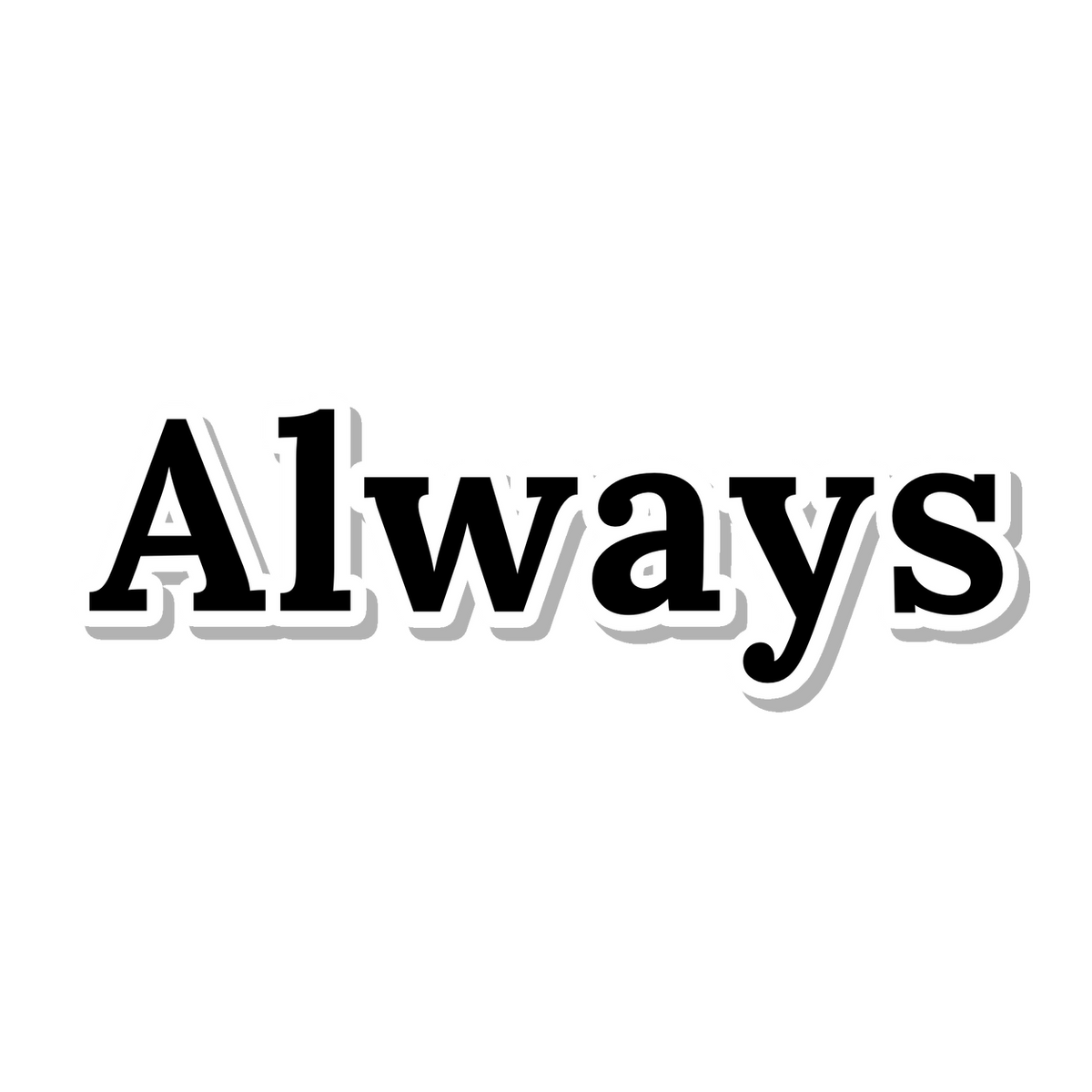 Always die-cut sticker