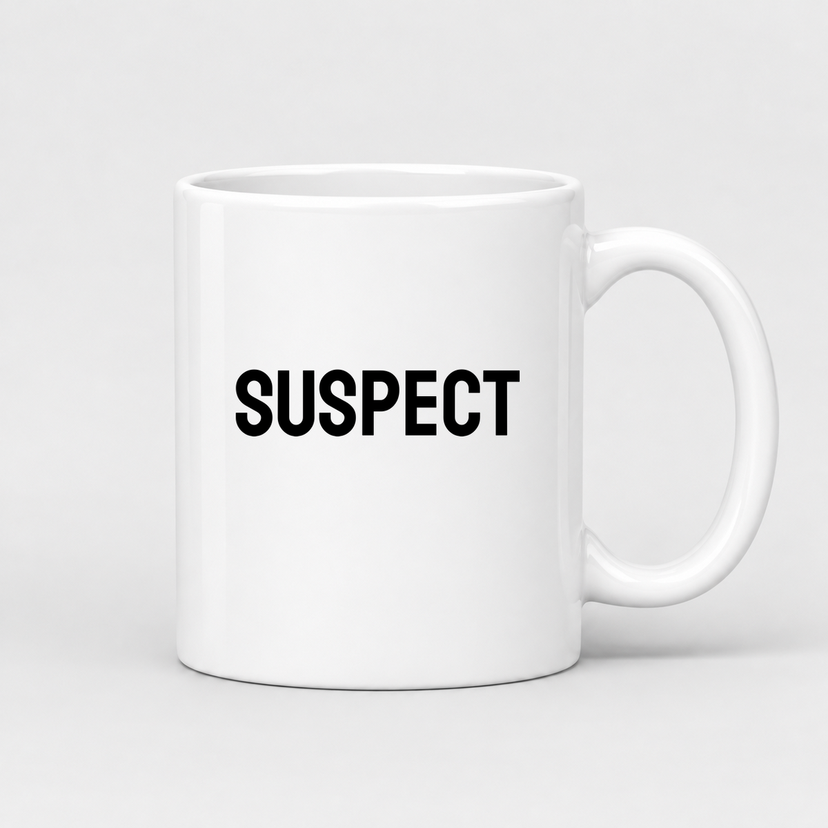 Suspect Mug in white
