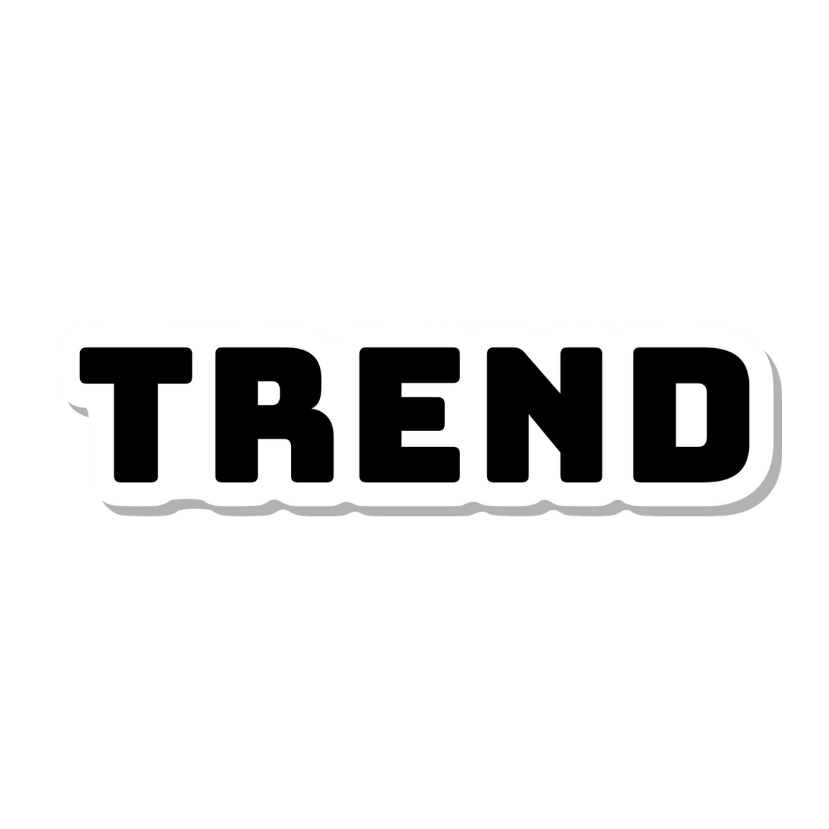 Trend die-cut sticker