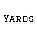 Yards die-cut sticker
