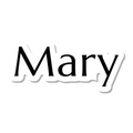 Mary die-cut sticker