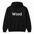 Wood Hoodie in black