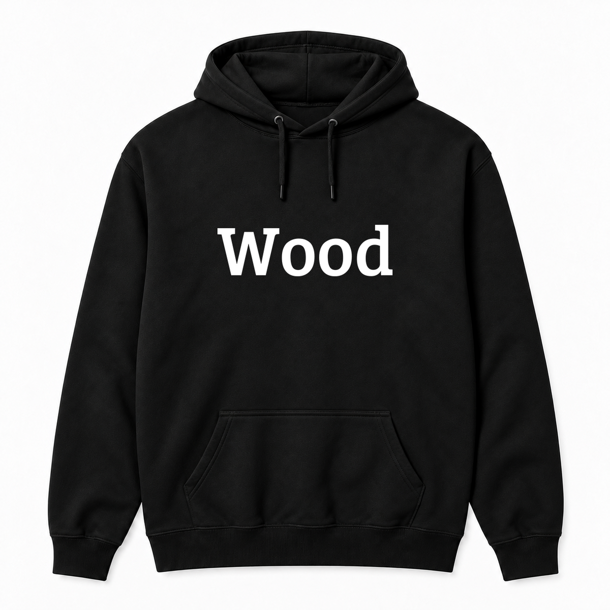 Wood Hoodie in black
