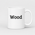 Wood Mug in white