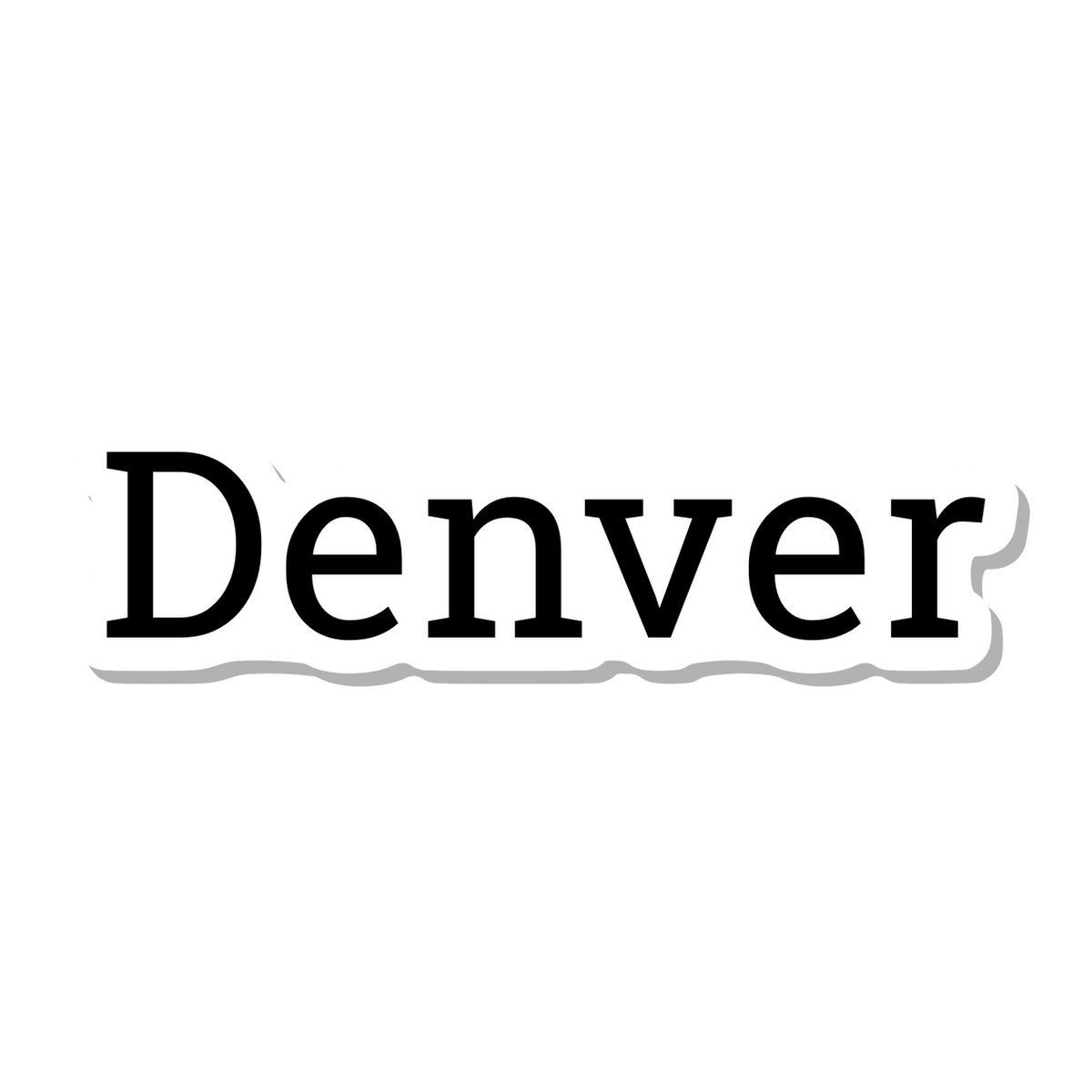 Denver die-cut sticker