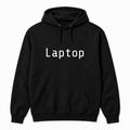 Laptop Hoodie in black