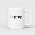 Laptop Mug in white