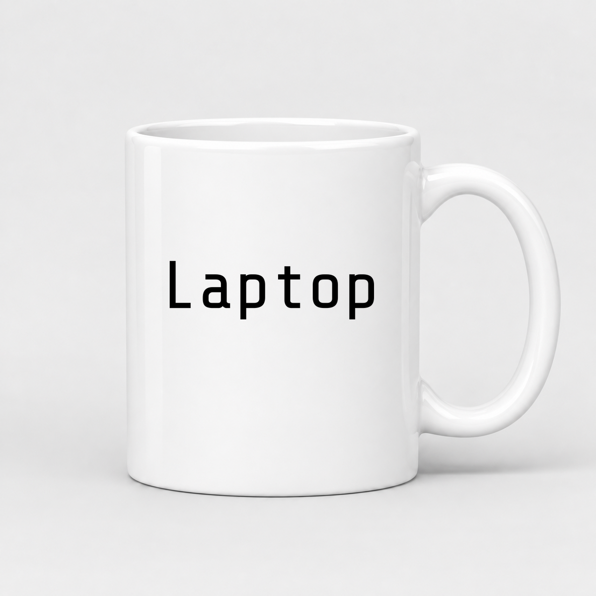 Laptop Mug in white