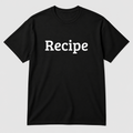 Recipe T-Shirt in black
