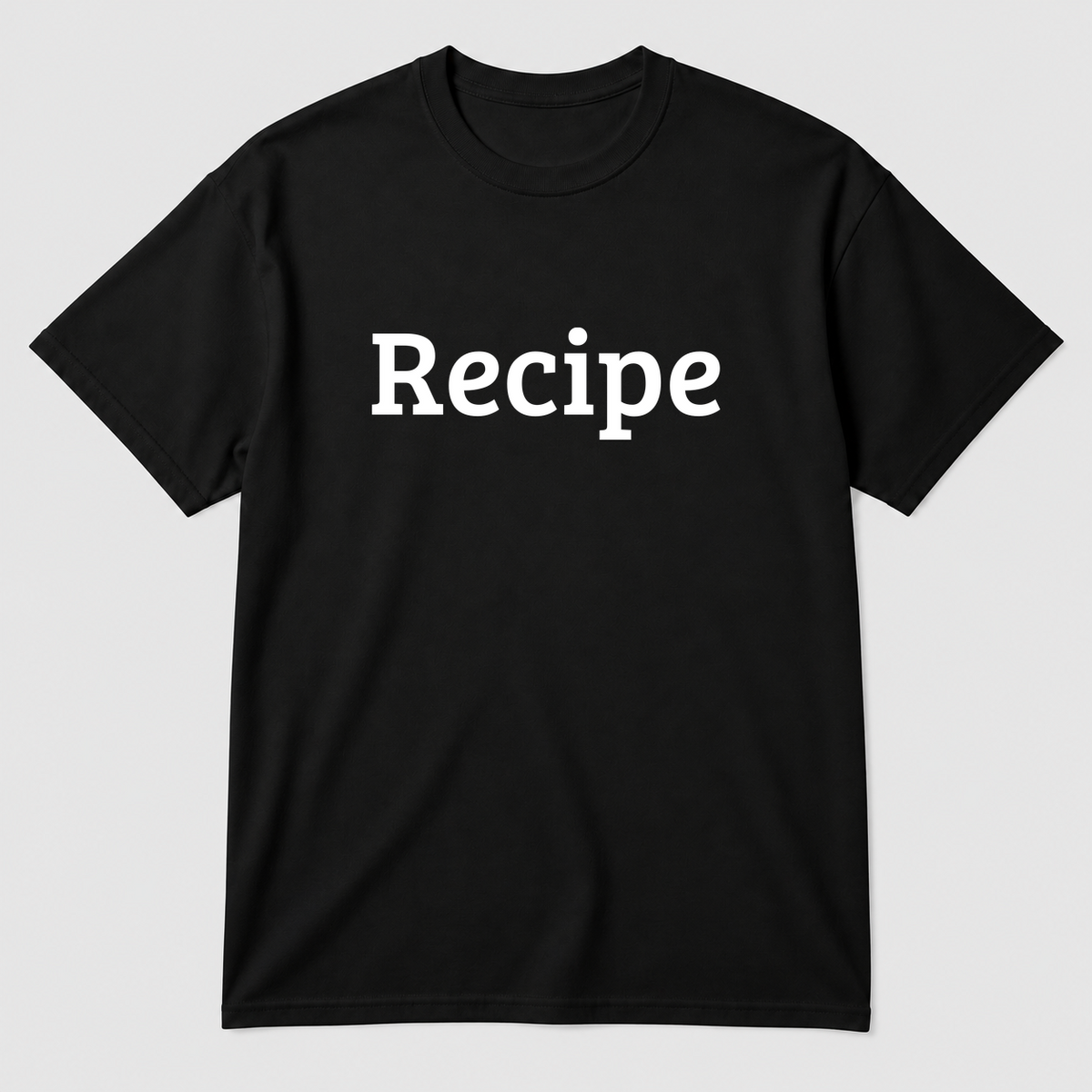 Recipe T-Shirt in black