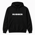 Rubber Hoodie in black