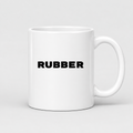 Rubber Mug in white