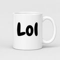Lol Mug in white