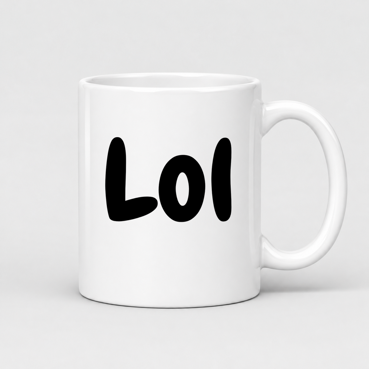 Lol Mug in white