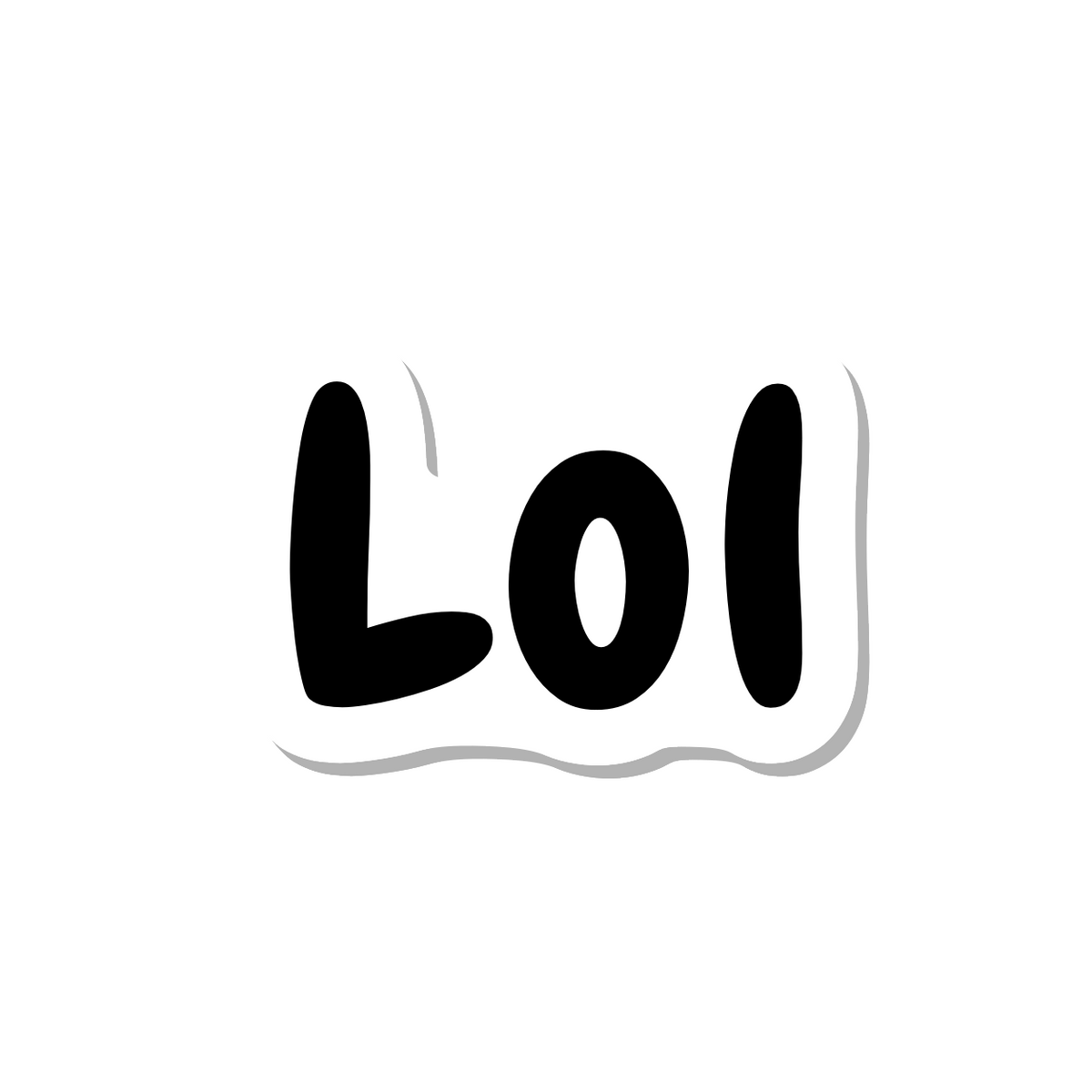 Lol die-cut sticker