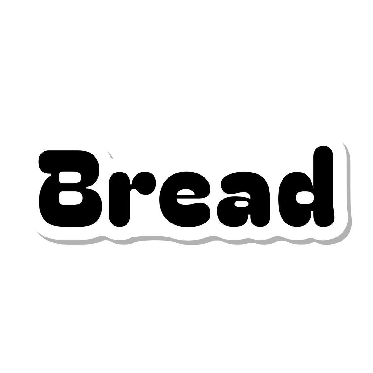 Bread die-cut sticker