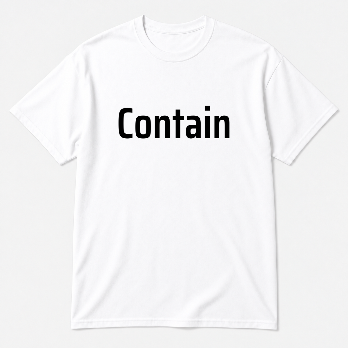 Contain T-Shirt in white