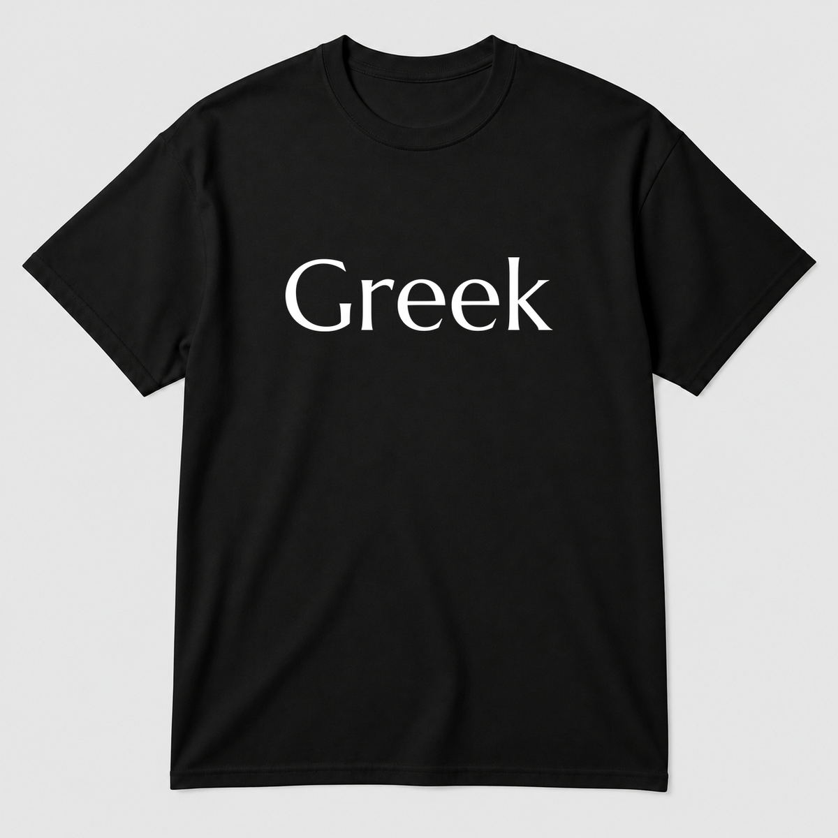 Greek T-Shirt in black
