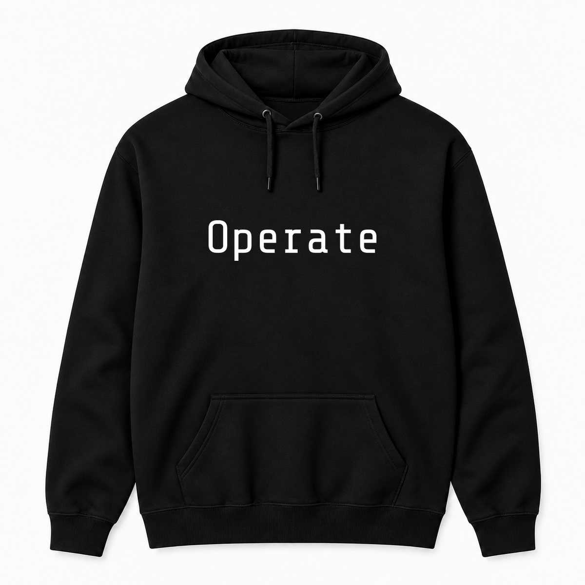 Operate Hoodie in black