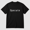 Operate T-Shirt in black