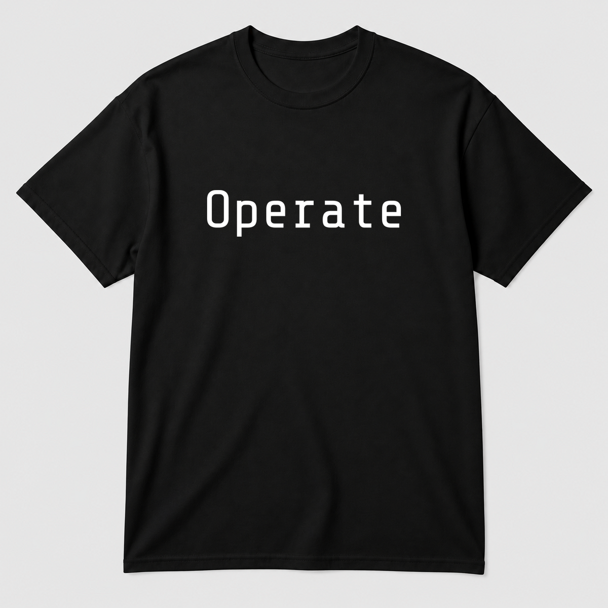 Operate T-Shirt in black