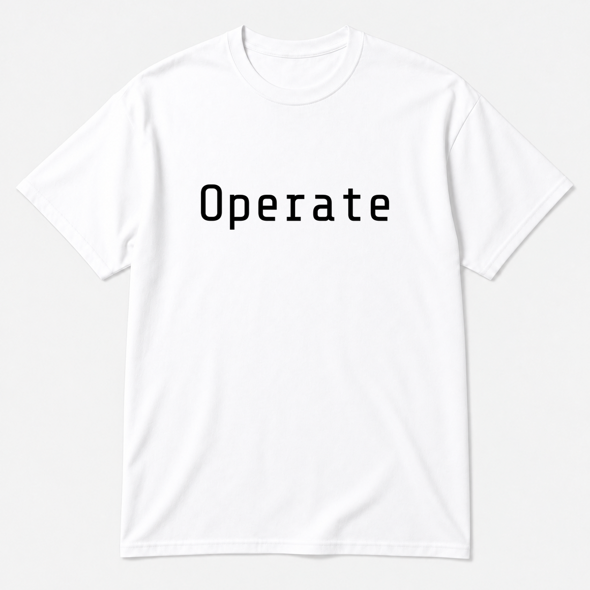 Operate T-Shirt in white