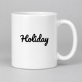 Holiday Mug in white