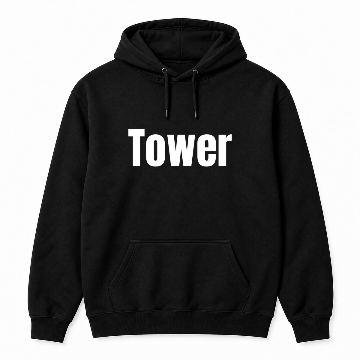 Tower Hoodie in black