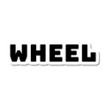 Wheel die-cut sticker
