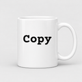 Copy Mug in white