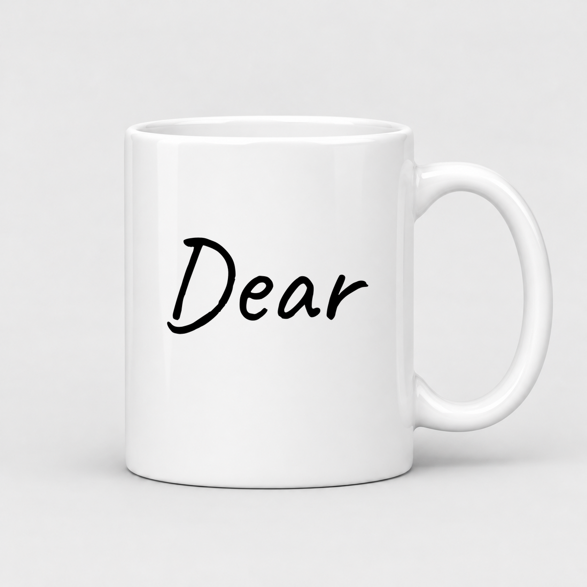 Dear Mug in white