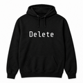 Delete Hoodie in black