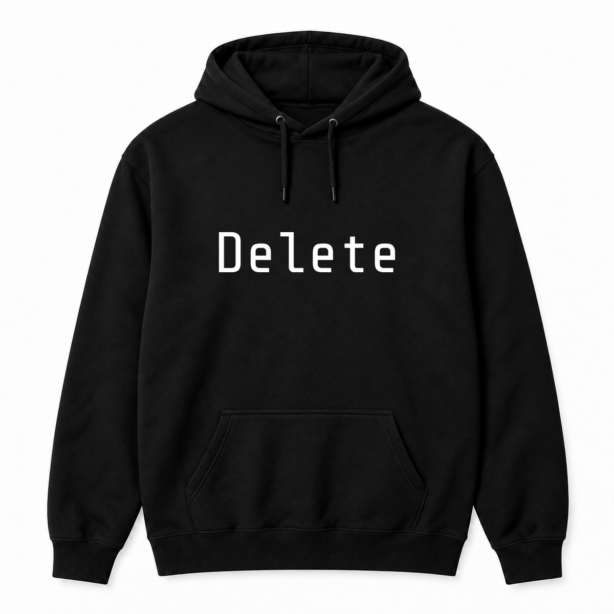 Delete Hoodie in black