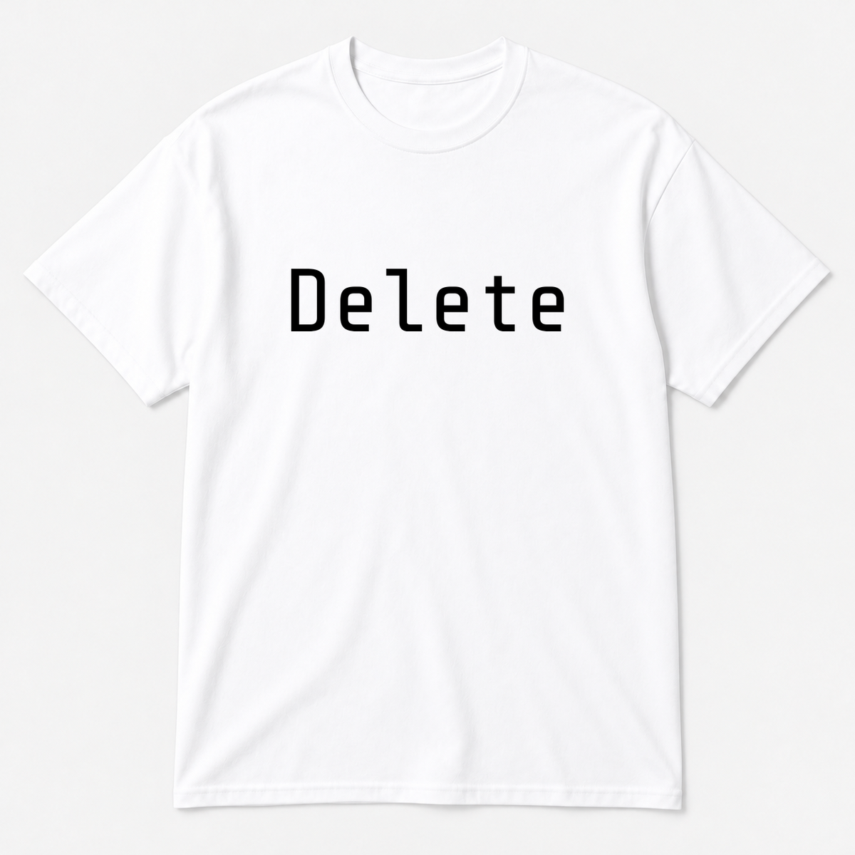 Delete T-Shirt in white