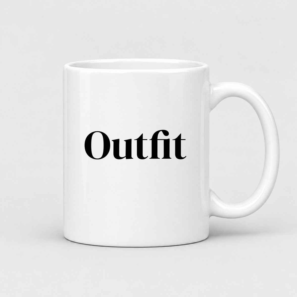 Outfit Mug in white