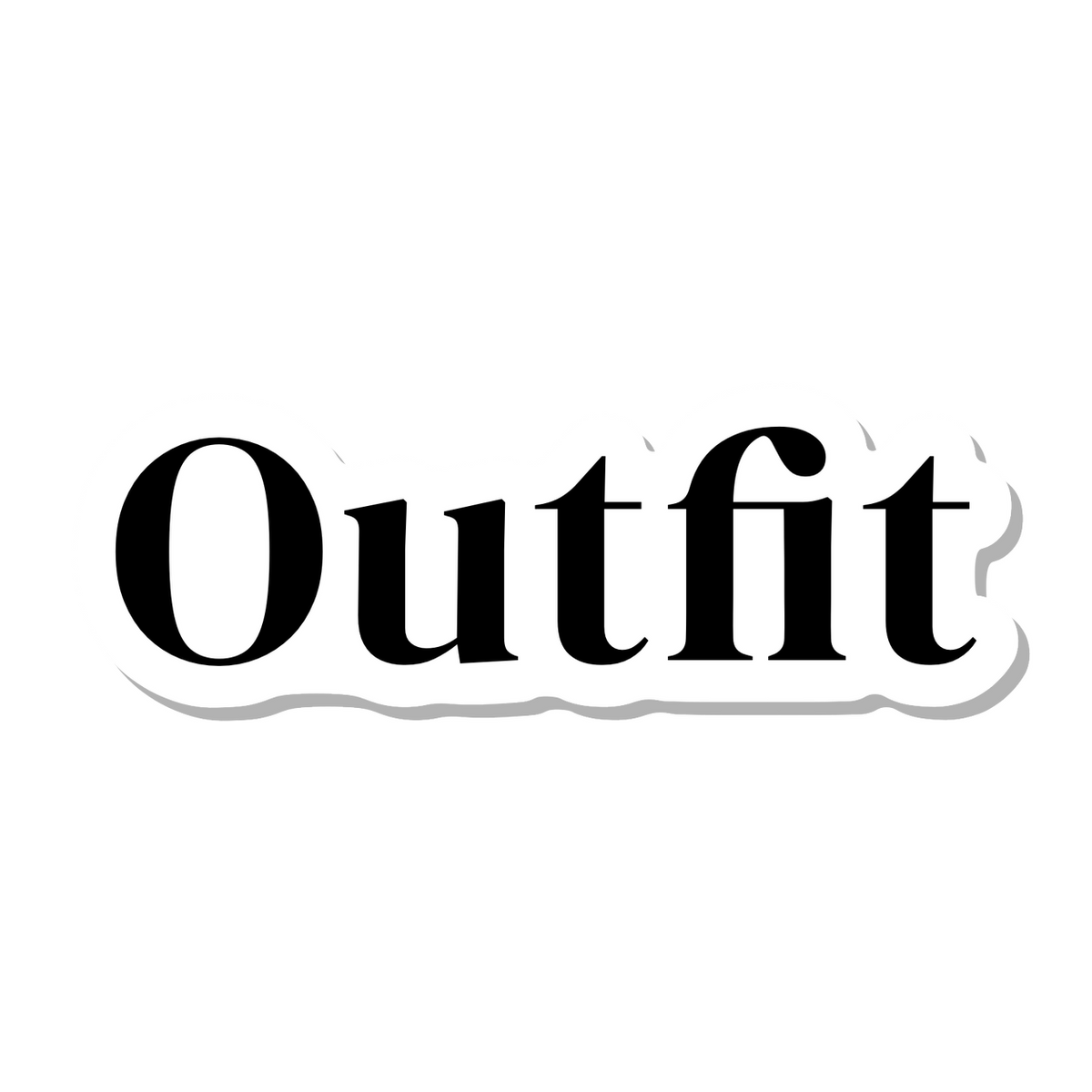 Outfit die-cut sticker