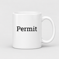 Permit Mug in white