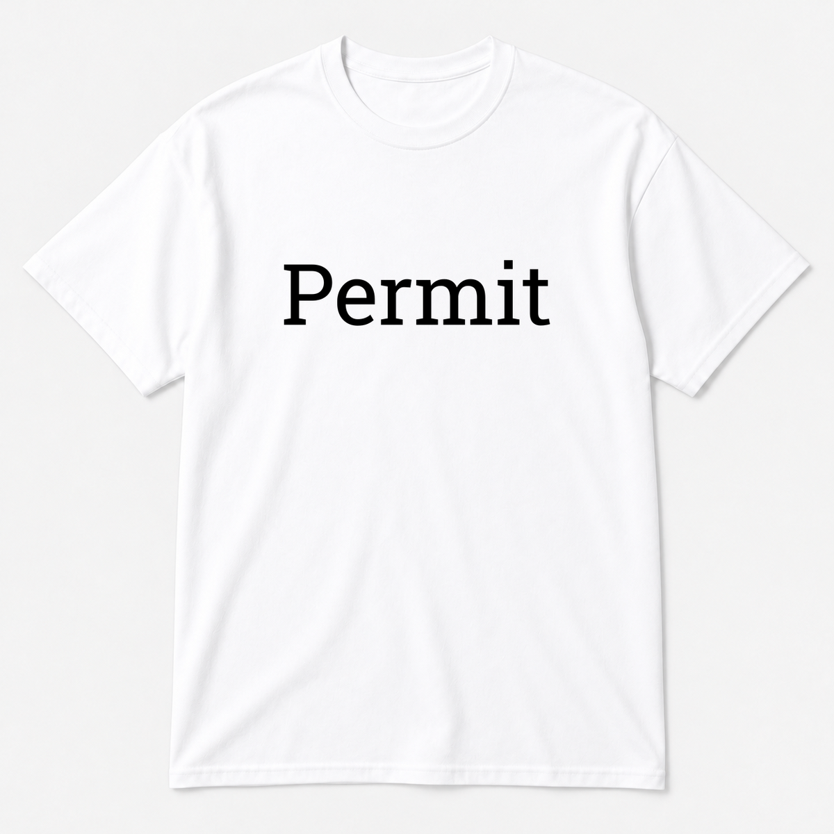 Permit T-Shirt in white