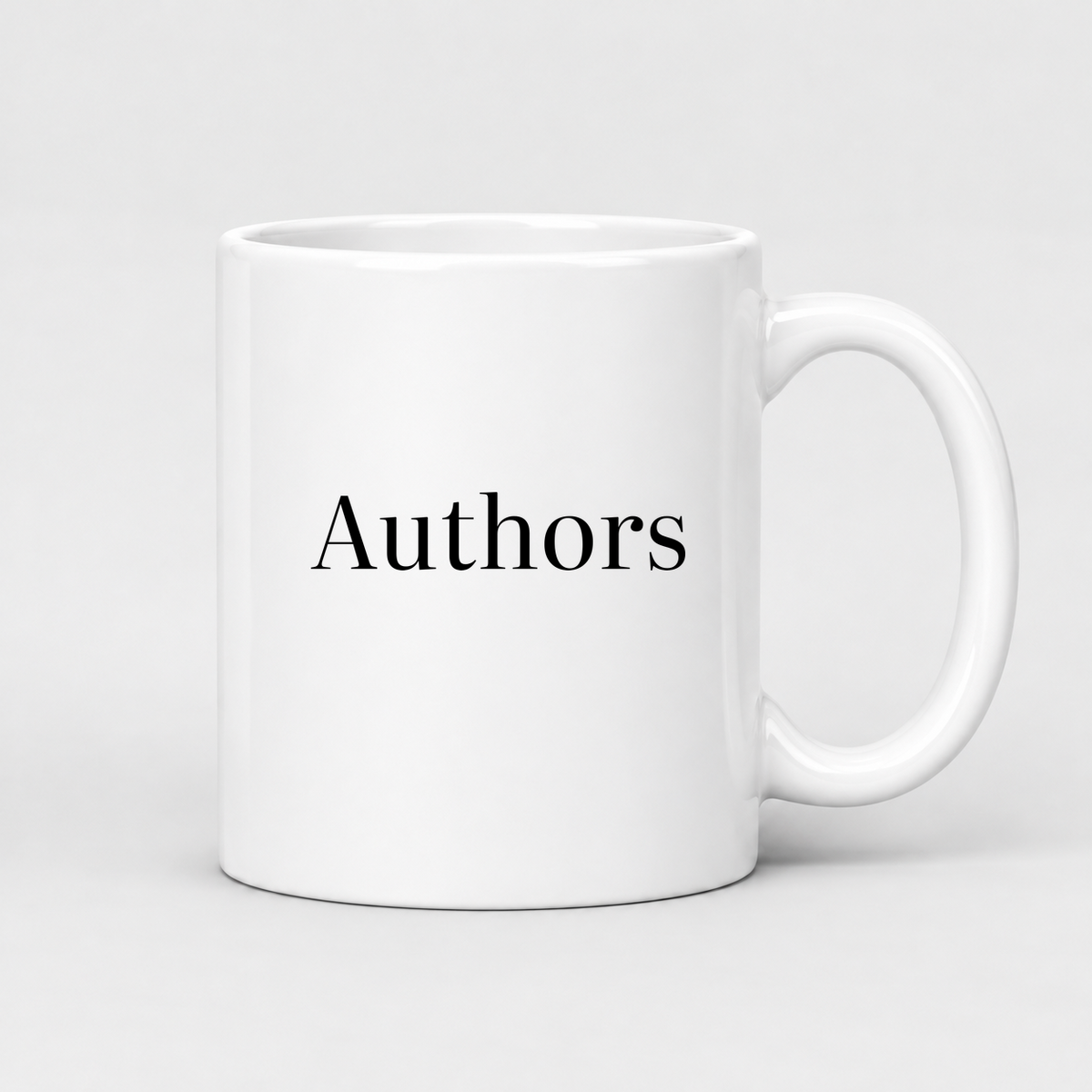 Authors Mug in white