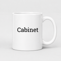Cabinet Mug in white