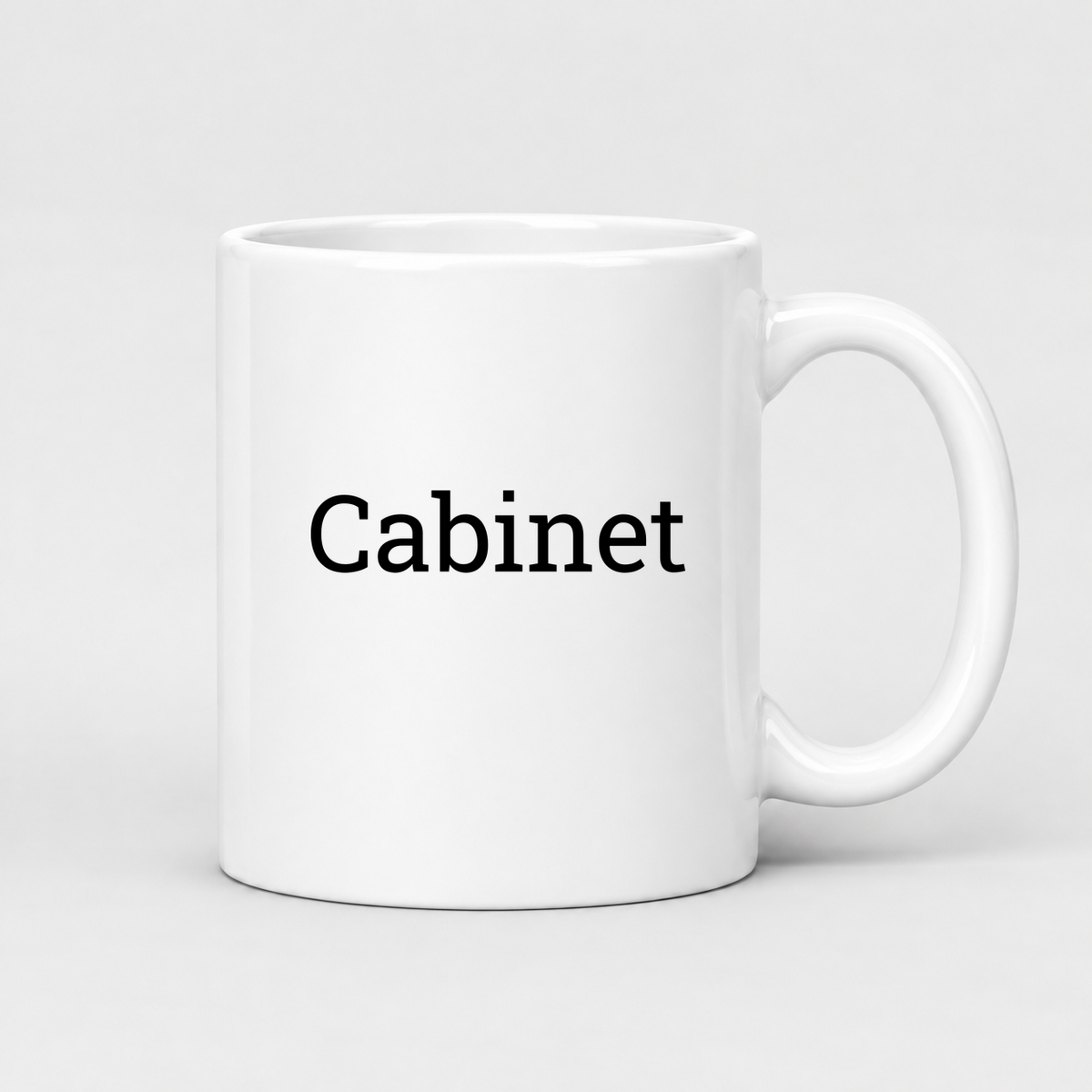 Cabinet Mug in white