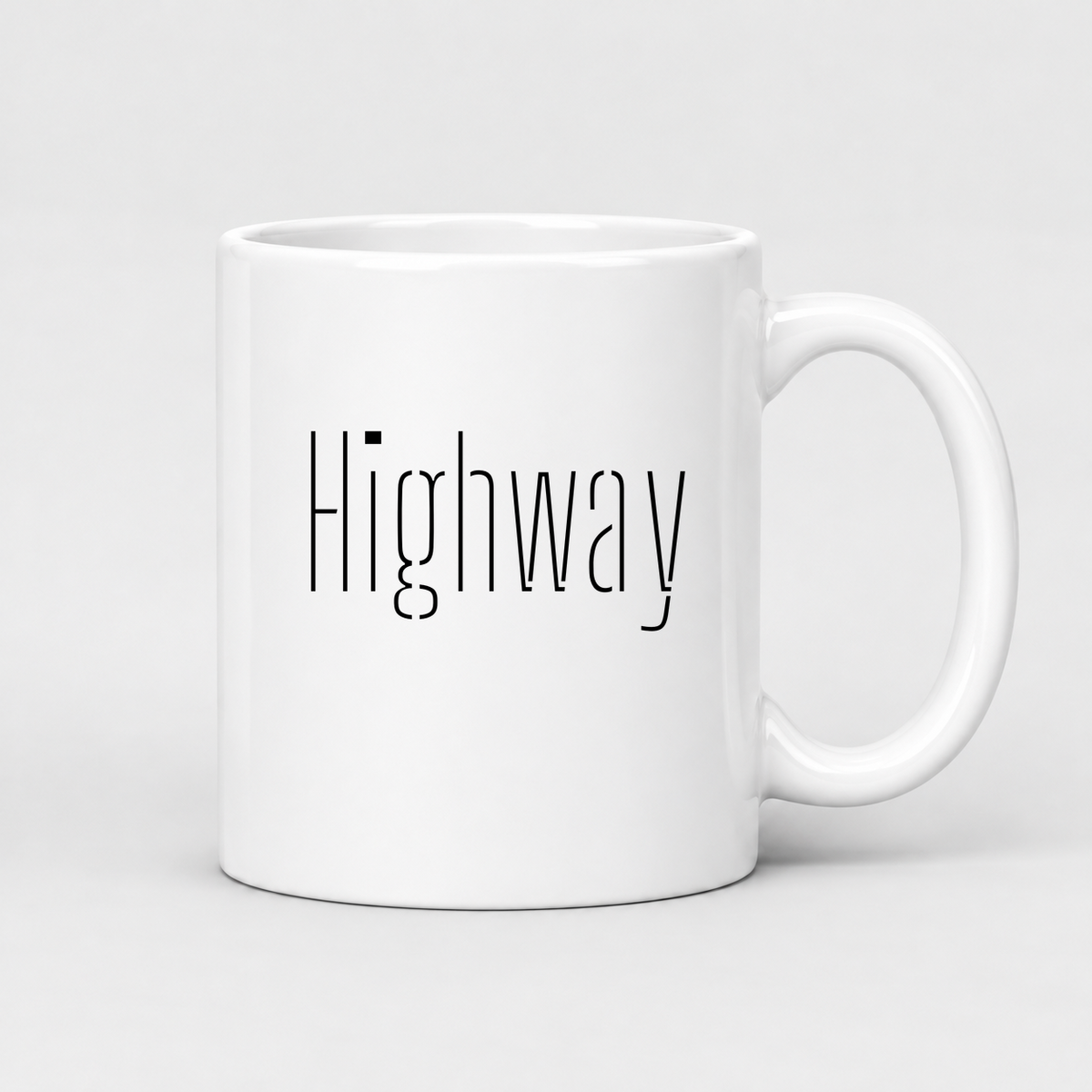 Highway Mug in white