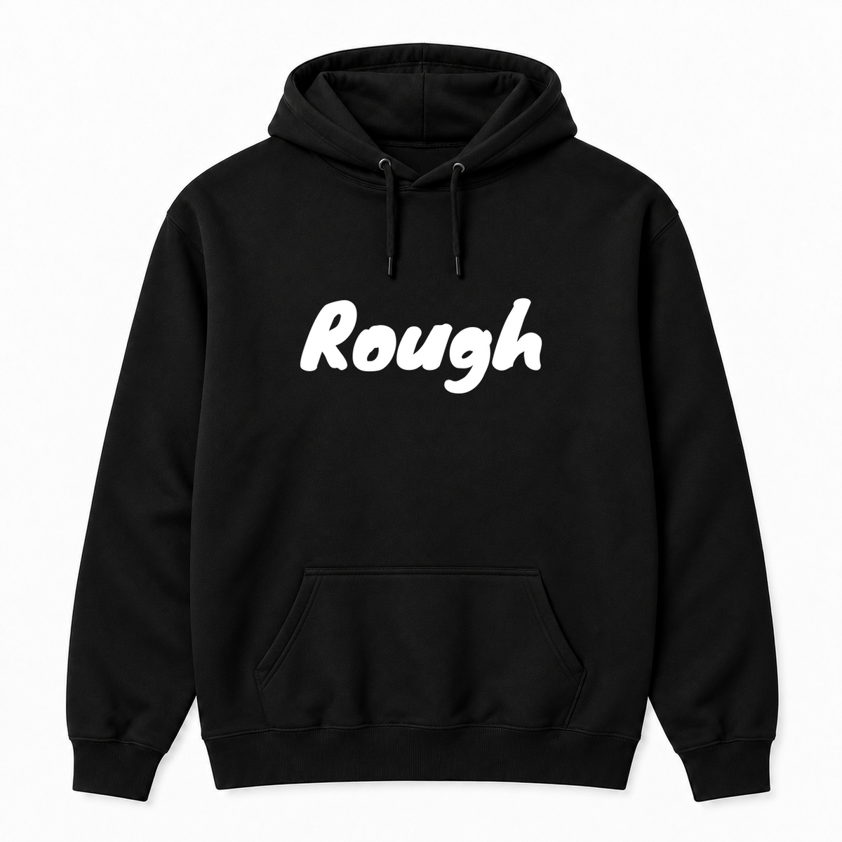 Rough Hoodie in black
