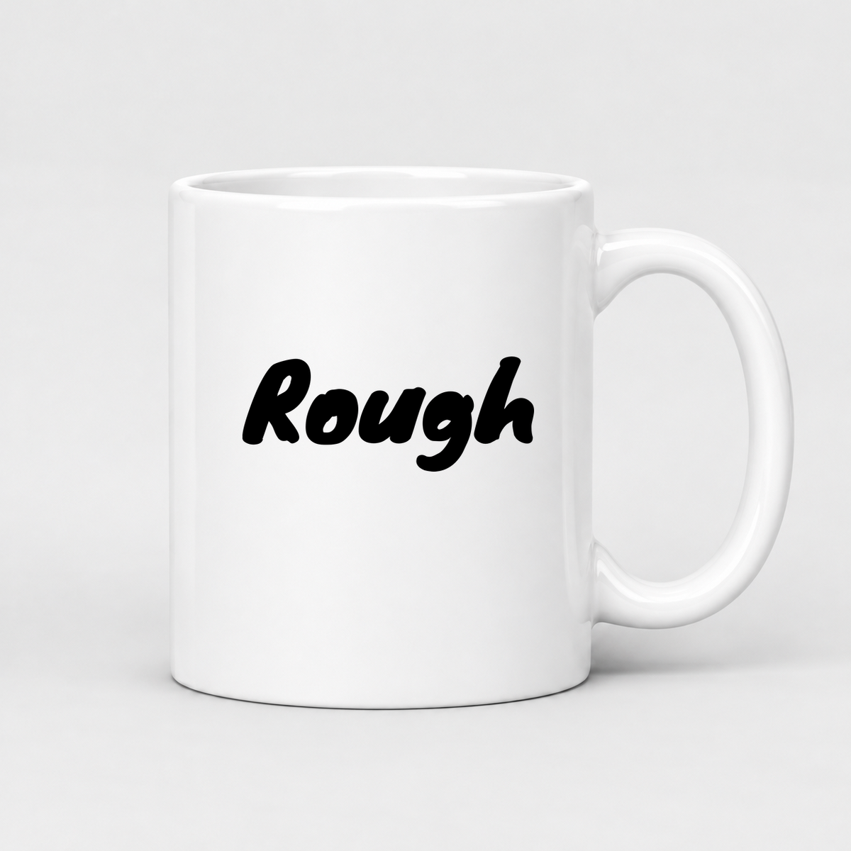 Rough Mug in white