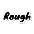 Rough die-cut sticker