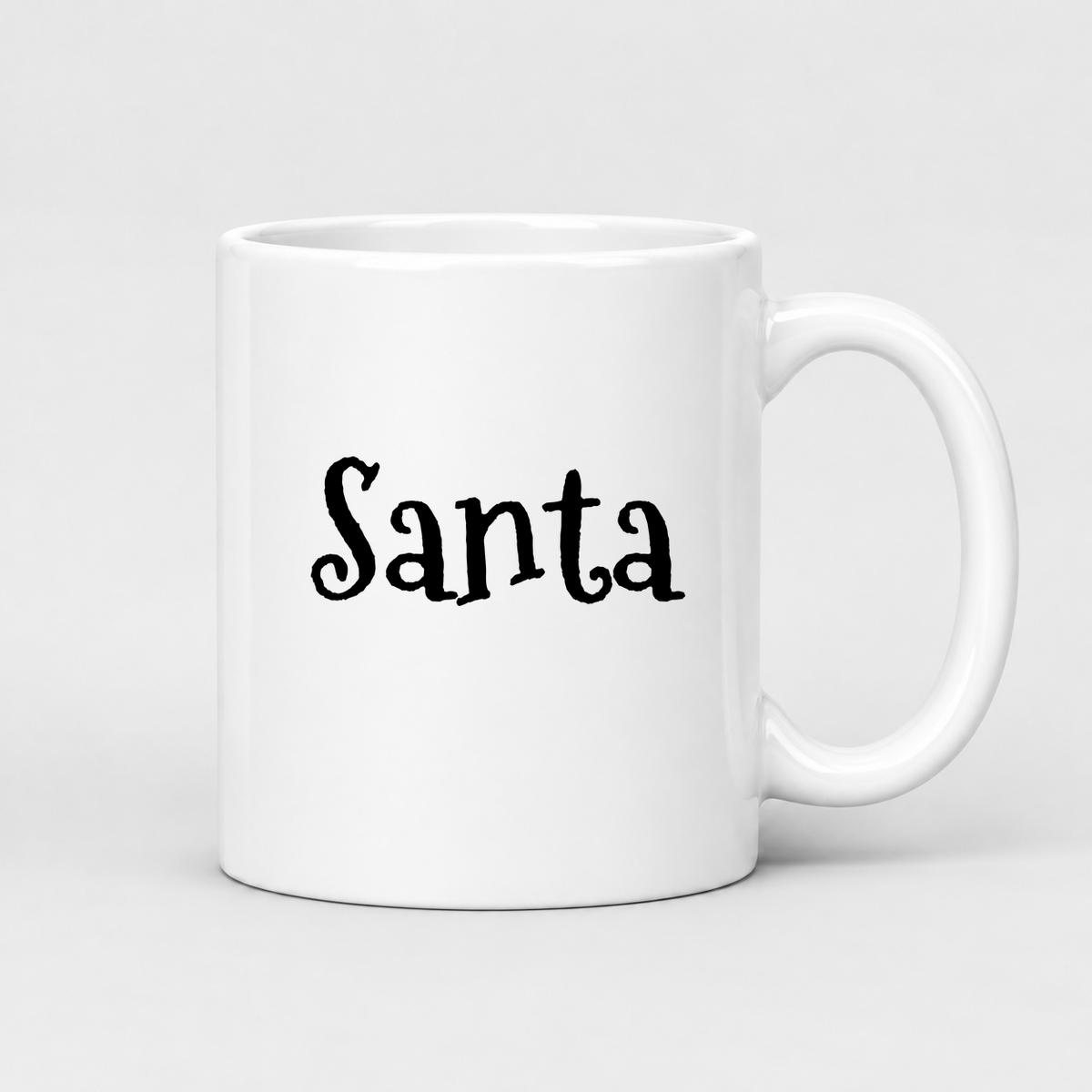 Santa Mug in white