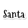 Santa die-cut sticker